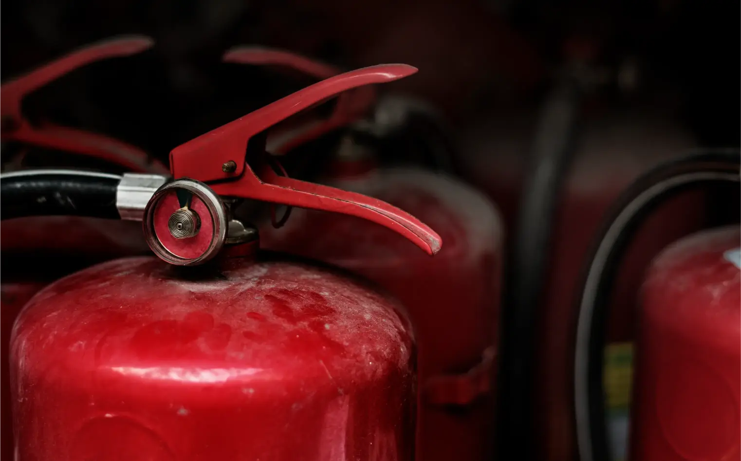 Serviced fire extinguishers maintained to british standard by vortex fire and security solutions